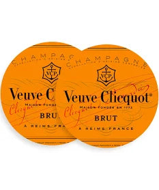 Veuve Orange Coasters Set of 2