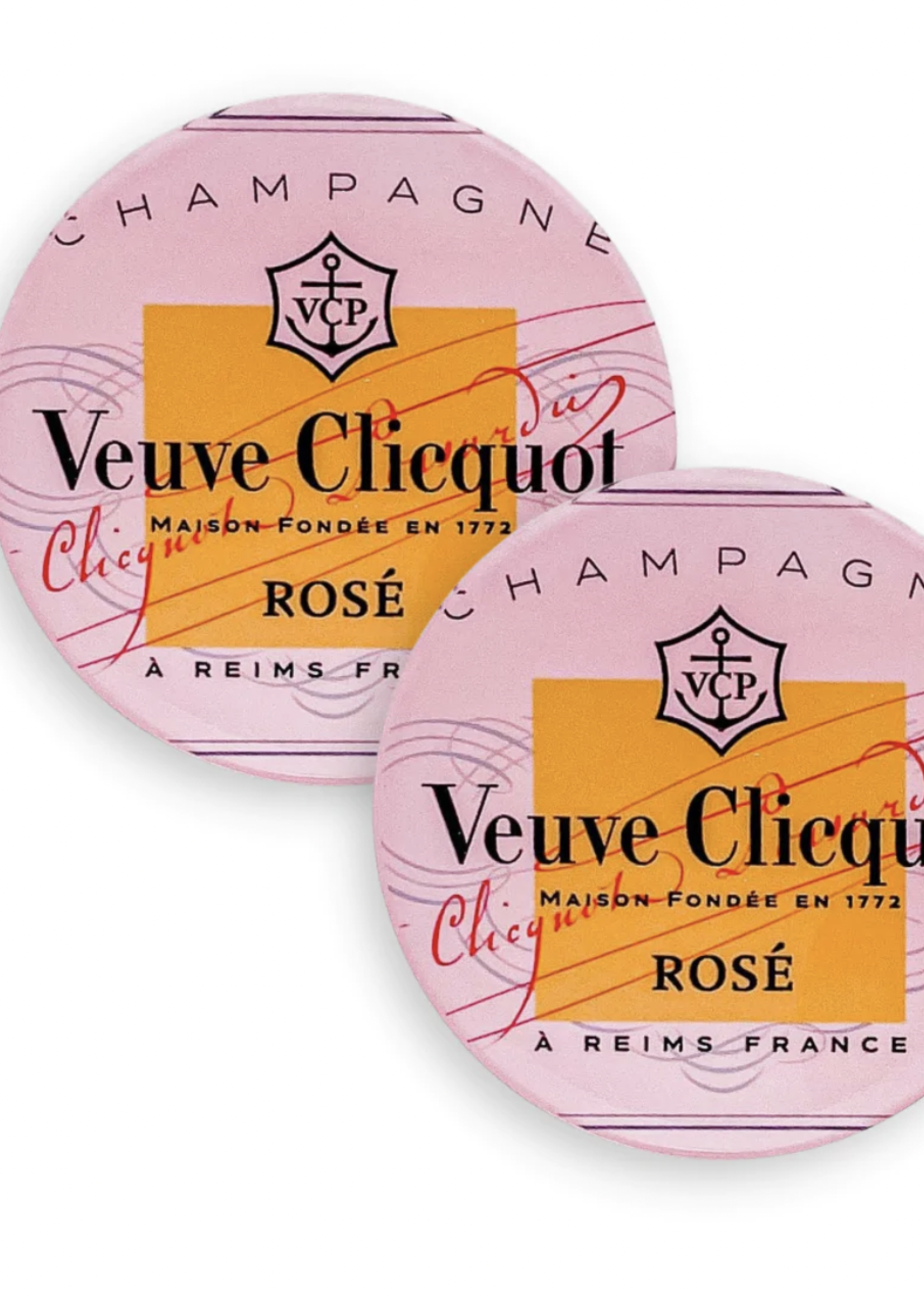 Veuve Rose Coasters set of 2