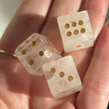Clear Quartz Crystal Carved Dice – Mini Amplifying Stone